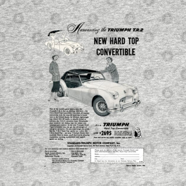 TRIUMPH TR2 - advert by Throwback Motors